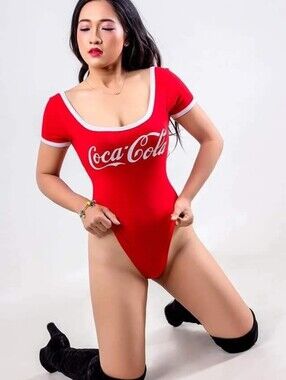 Coca Cola Red Scoop Neck Women's Bodysuit